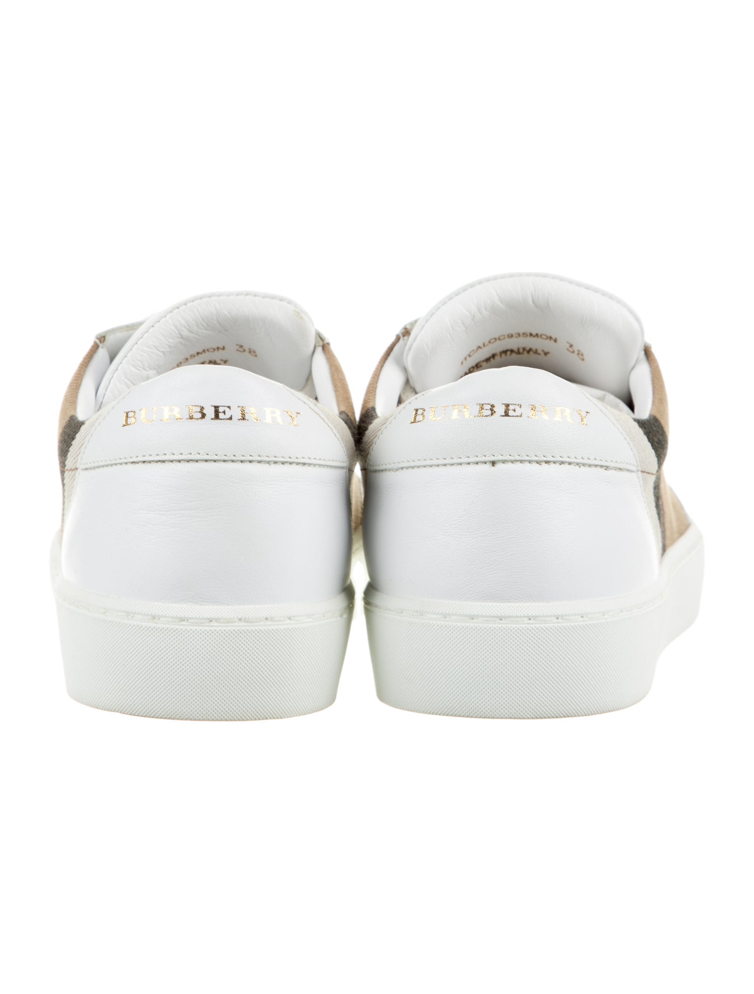 Burberry Leather Printed Sneakers